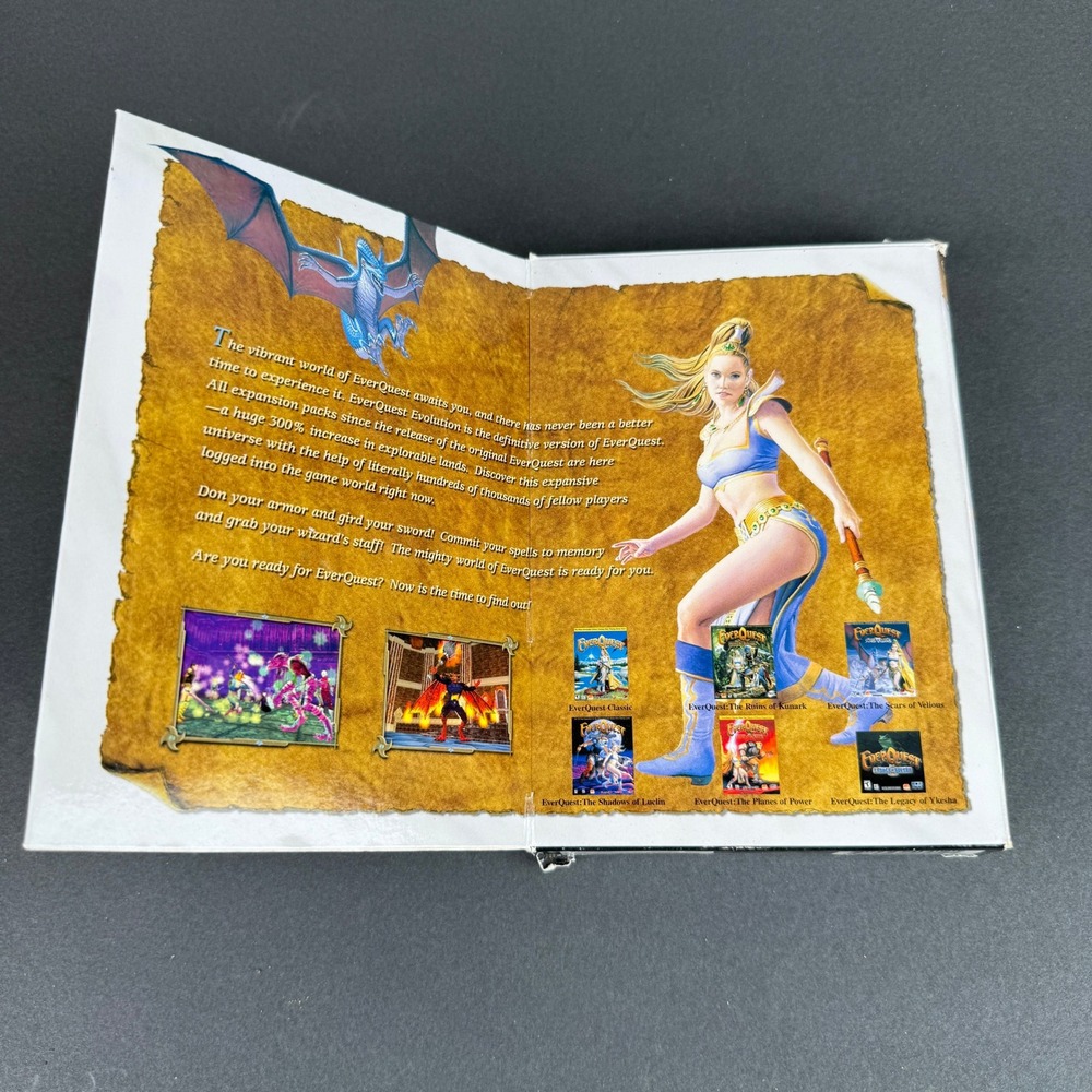 Sony EverQuest Evolution PC CD-ROM Game Toy 3-Disc Set Expansion Pack Boxed - Picture 11 of 11